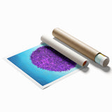 Framed Office Art – Vibrant Purple Tree Modern Office Wall Decor