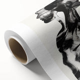 Abstract figurative rolled canvas art depicting vibrant colors and dynamic shapes, showcasing modern artistic expression, perfect for contemporary home decor.