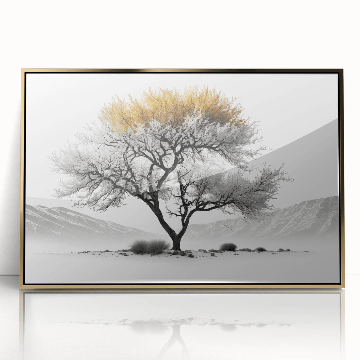 Framed acrylic wall art featuring abstract floral designs in vibrant colors, accented with gold detailing, perfect for modern home decor.