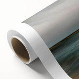 Abstract landscape wall art on rolled canvas, showcasing vibrant colors and fluid shapes, ideal for modern home decor. Packaged securely in a cardboard tube for easy shipping.