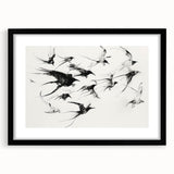 Black-framed animal illustration featuring a detailed, colorful design with a white mat, perfect for home decor. Ideal for nature lovers and art enthusiasts.