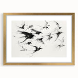 Gold-framed wall art featuring a vibrant animal design, elegantly matted for a sophisticated look, perfect for enhancing home decor with a touch of wildlife charm.