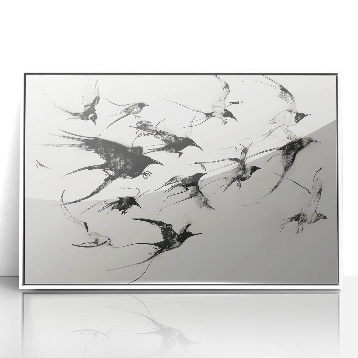 Framed acrylic artwork showcasing a colorful animal design on a white background, perfect for modern home decor. Ideal for animal lovers seeking vibrant wall art.