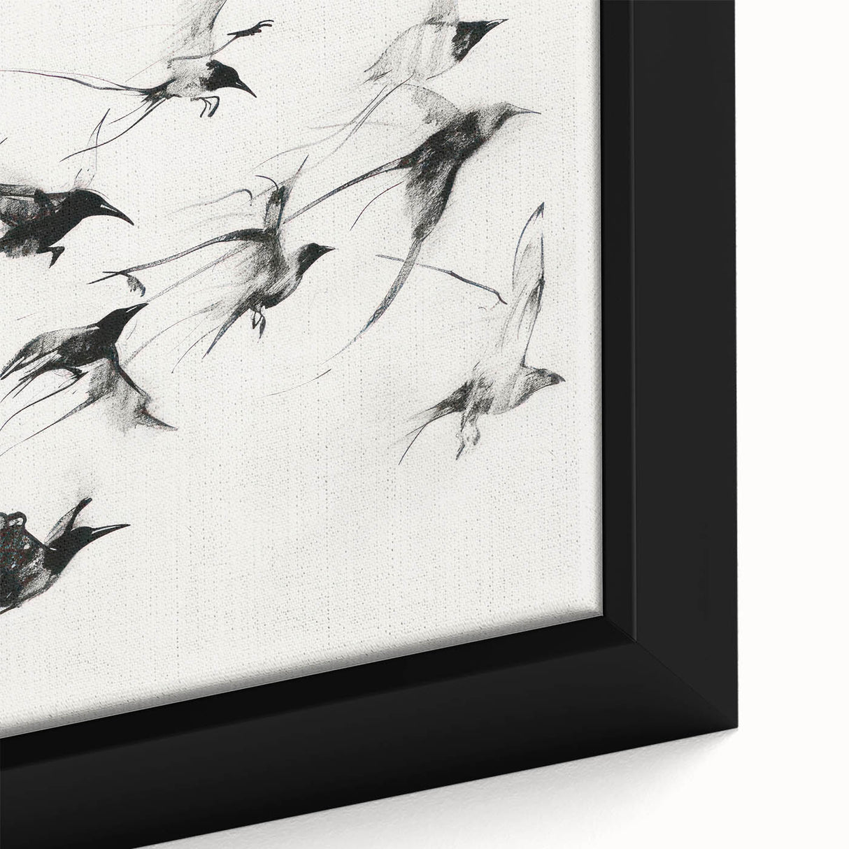 Close-up of a vibrant framed canvas showcasing intricate animal designs in rich colors, perfect for enhancing home decor with a touch of wildlife artistry.