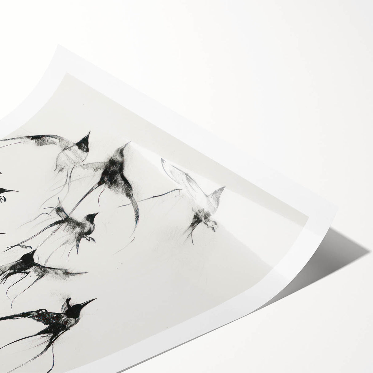 Rolled canvas print showcasing a vibrant, colorful animal design featuring a blend of flora and fauna. The print is elegantly packaged in a durable cardboard tube, perfect for wall art enthusiasts seeking unique decor. Ideal for adding a touch of nature-inspired elegance to any space.