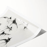 Rolled canvas print showcasing a vibrant, colorful animal design featuring a blend of flora and fauna. The print is elegantly packaged in a durable cardboard tube, perfect for wall art enthusiasts seeking unique decor. Ideal for adding a touch of nature-inspired elegance to any space.