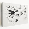 Stretched canvas showcasing a vibrant animal-themed design, featuring intricate details and rich colors, ideal for enhancing home decor. The side view highlights the canvas's depth and texture, making it a perfect addition to any animal lover's collection.
