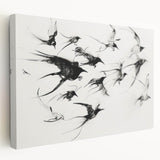 Stretched canvas showcasing a vibrant animal-themed design, featuring intricate details and rich colors, ideal for enhancing home decor. The side view highlights the canvas's depth and texture, making it a perfect addition to any animal lover's collection.
