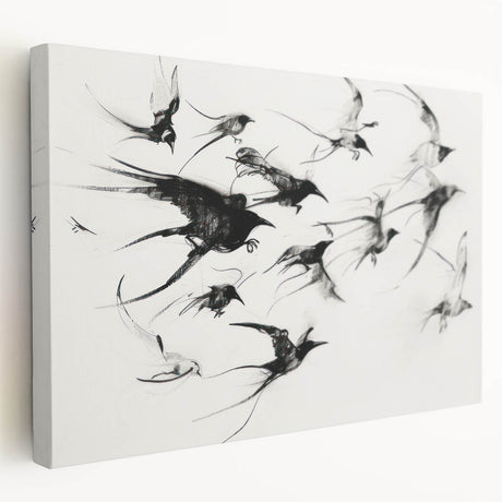 Stretched canvas showcasing a vibrant animal-themed design, featuring intricate details and rich colors, ideal for enhancing home decor. The side view highlights the canvas's depth and texture, making it a perfect addition to any animal lover's collection.