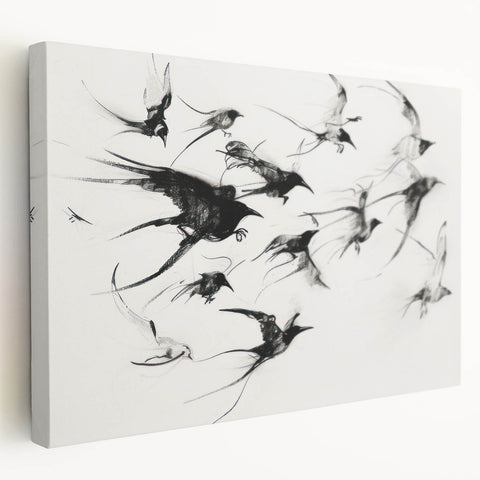 Stretched canvas showcasing a vibrant animal-themed design, featuring intricate details and rich colors, ideal for enhancing home decor. The side view highlights the canvas's depth and texture, making it a perfect addition to any animal lover's collection.