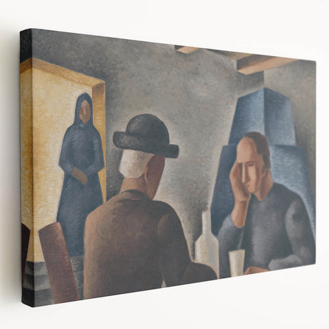 In an Inn Painting | Expressionism by Mikuláš Galanda