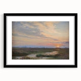 Impressionist Sunset Landscape - Evening at Skagen by P.S. Krøyer