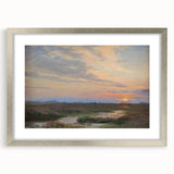 Impressionist Sunset Landscape - Evening at Skagen by P.S. Krøyer