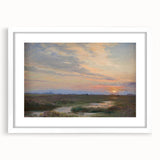 Impressionist Sunset Landscape - Evening at Skagen by P.S. Krøyer