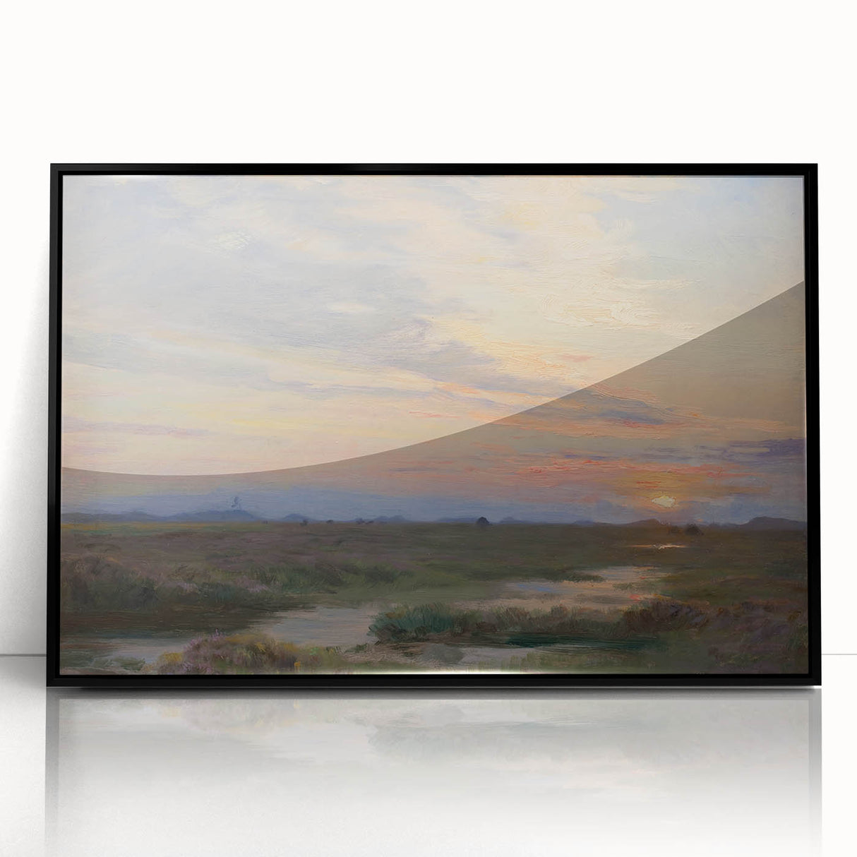Impressionist Sunset Landscape - Evening at Skagen by P.S. Krøyer