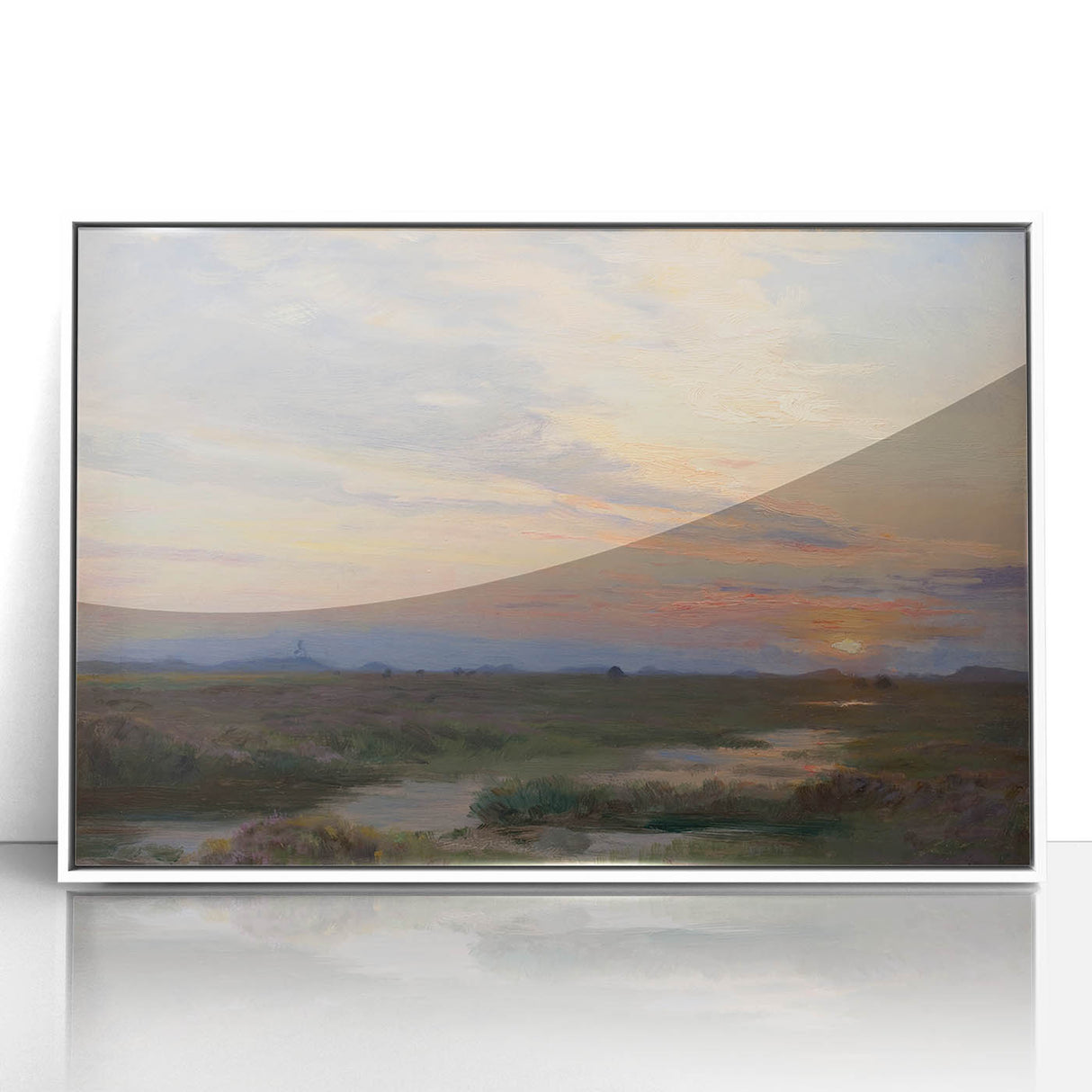 Impressionist Sunset Landscape - Evening at Skagen by P.S. Krøyer