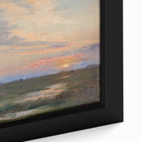 Impressionist Sunset Landscape - Evening at Skagen by P.S. Krøyer