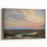 Impressionist Sunset Landscape - Evening at Skagen by P.S. Krøyer