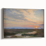 Impressionist Sunset Landscape - Evening at Skagen by P.S. Krøyer