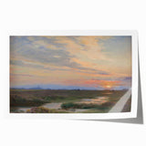 Impressionist Sunset Landscape - Evening at Skagen by P.S. Krøyer