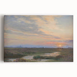 Impressionist Sunset Landscape - Evening at Skagen by P.S. Krøyer