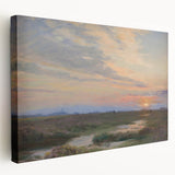 Impressionist Sunset Landscape - Evening at Skagen by P.S. Krøyer