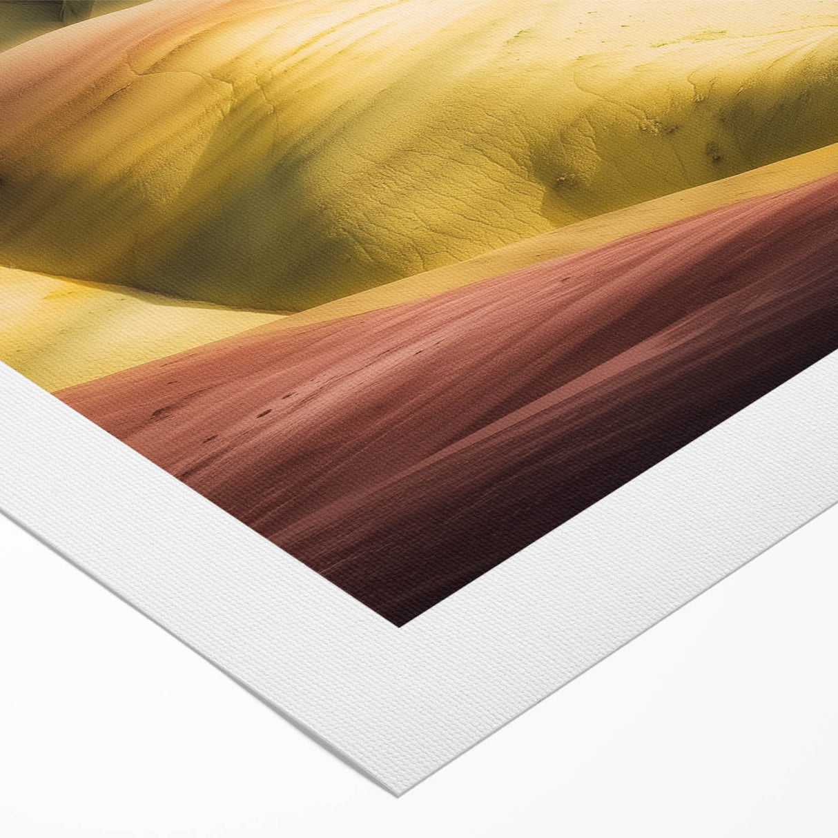 Stunning rolled canvas artwork depicting vibrant canyons in a landscape design, showcasing rich colors and intricate details, perfect for home decor.