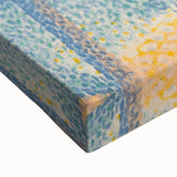 Serene Lakeside Promenade - Modern Wall Art with Pointillist Style