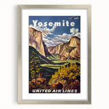 Retro Yosemite Poster – Vintage National Park Art