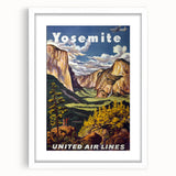 Retro Yosemite Poster – Vintage National Park Art