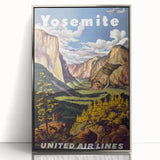 Retro Yosemite Poster – Vintage National Park Art