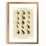 Trout Flies Illustration Print - Mary Orvis Marbury Realism Fly Fishing Art