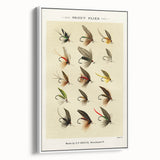 Trout Flies Illustration Print - Mary Orvis Marbury Realism Fly Fishing Art