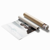 Extra large rolled canvas print featuring vibrant summer floral art, ideal for bathroom or living room decor.