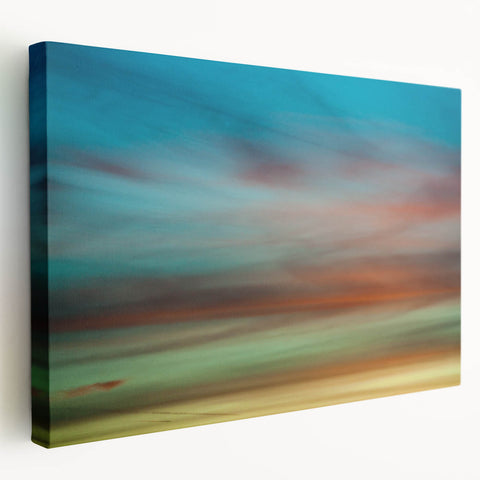 Dreamy Horizon Abstract Wall Art – Colorful Sky Motion Photography