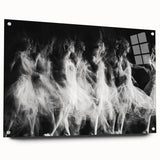Echo of Motion – Emotive Ballerina in Dynamic Abstract Wall Art