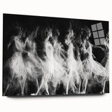 Echo of Motion – Emotive Ballerina in Dynamic Abstract Wall Art