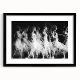 Echo of Motion – Emotive Ballerina in Dynamic Abstract Wall Art