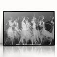 Echo of Motion – Emotive Ballerina in Dynamic Abstract Wall Art