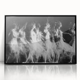 Echo of Motion – Emotive Ballerina in Dynamic Abstract Wall Art