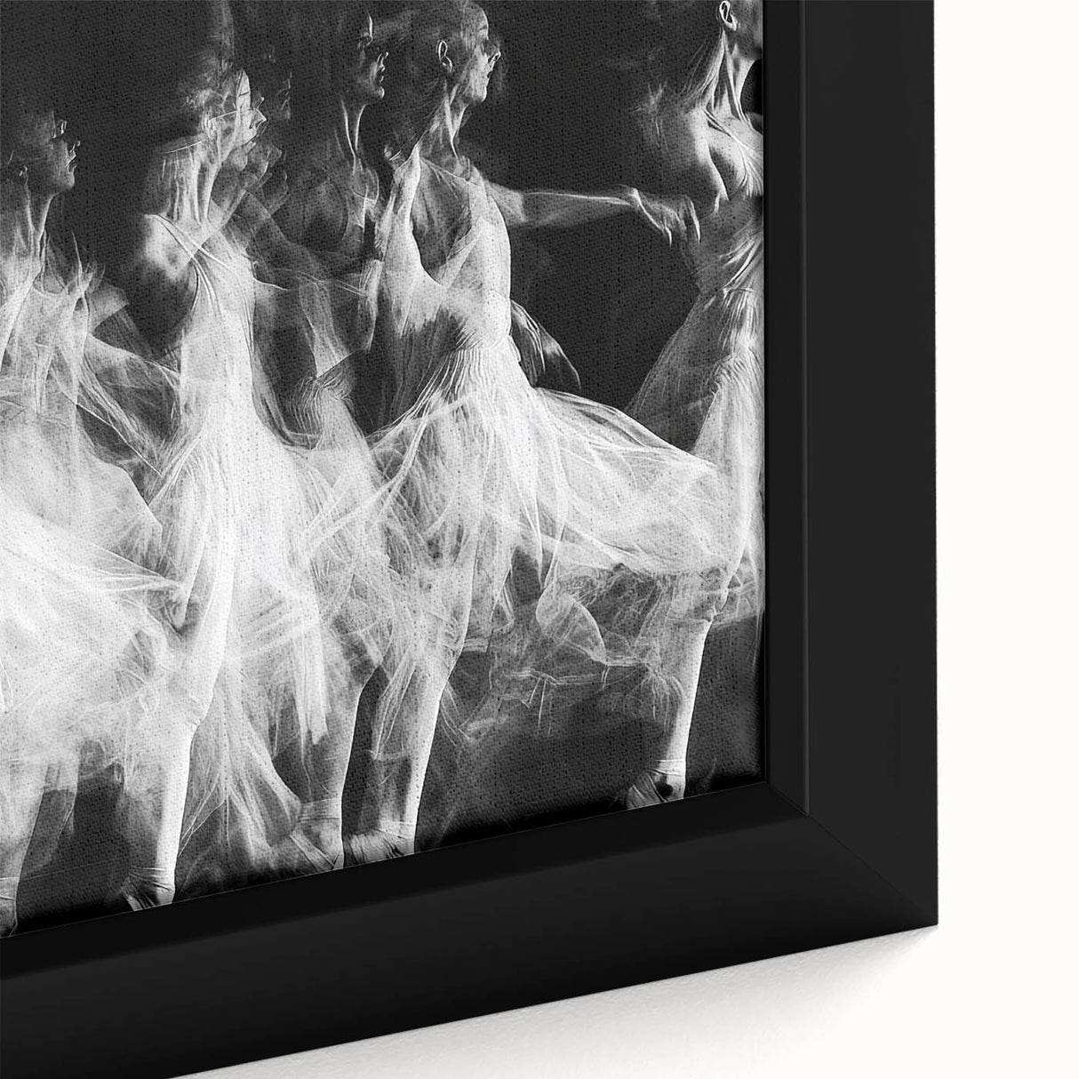 Echo of Motion – Emotive Ballerina in Dynamic Abstract Wall Art