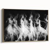 Echo of Motion – Emotive Ballerina in Dynamic Abstract Wall Art