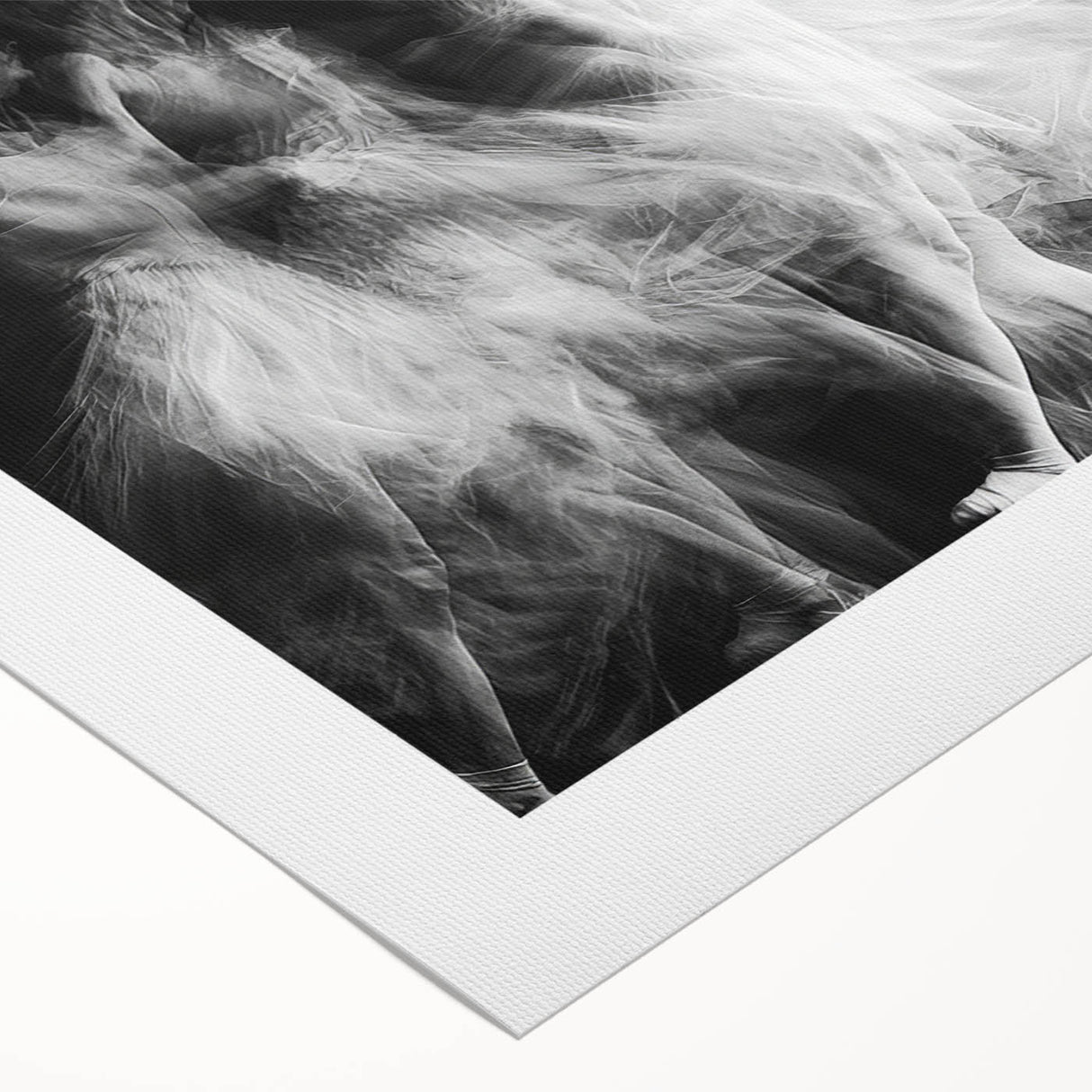 Echo of Motion – Emotive Ballerina in Dynamic Abstract Wall Art