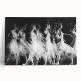 Echo of Motion – Emotive Ballerina in Dynamic Abstract Wall Art