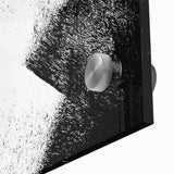 Modern Bedroom Wall Decor – Abstract Black & White Geometric Art