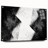 Modern Bedroom Wall Decor – Abstract Black & White Geometric Art