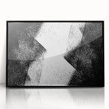 Modern Bedroom Wall Decor – Abstract Black & White Geometric Art