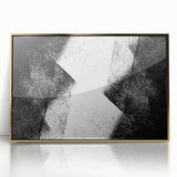 Modern Bedroom Wall Decor – Abstract Black & White Geometric Art