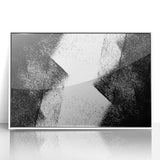 Modern Bedroom Wall Decor – Abstract Black & White Geometric Art