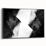 Modern Bedroom Wall Decor – Abstract Black & White Geometric Art